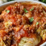 Slow Cooker Unstuffed Cabbage Rolls