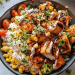 Street Corn Chicken Rice Bowl