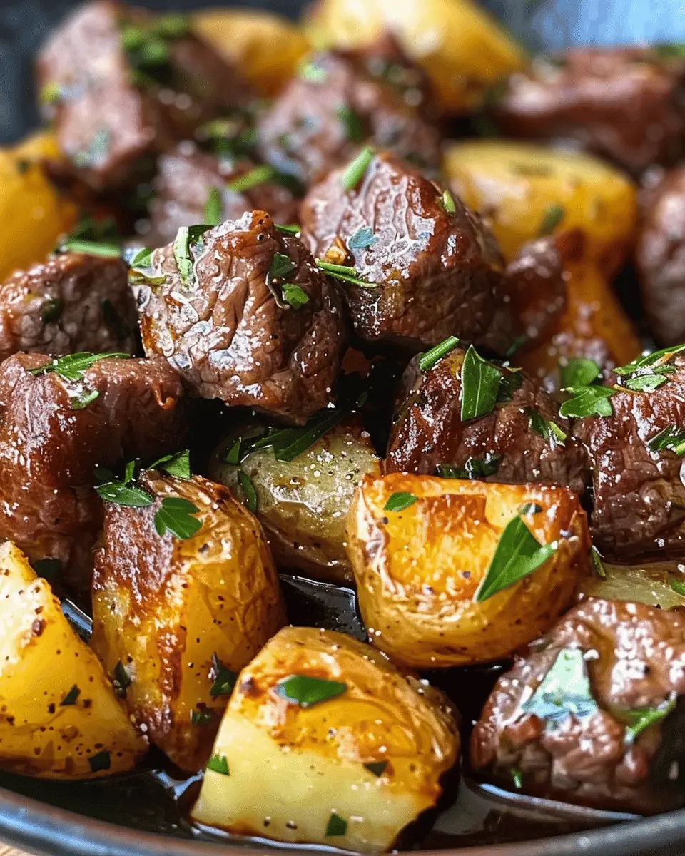 Garlic Butter Beef Bites & Potatoes: The Best Easy Dinner Recipe