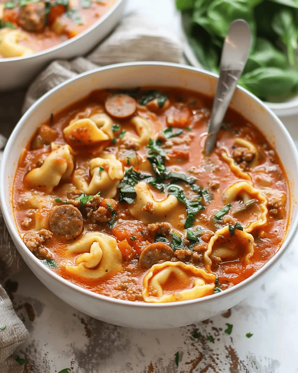 Crockpot Tortellini Soup with Sausage: Easy Comfort in a Bowl