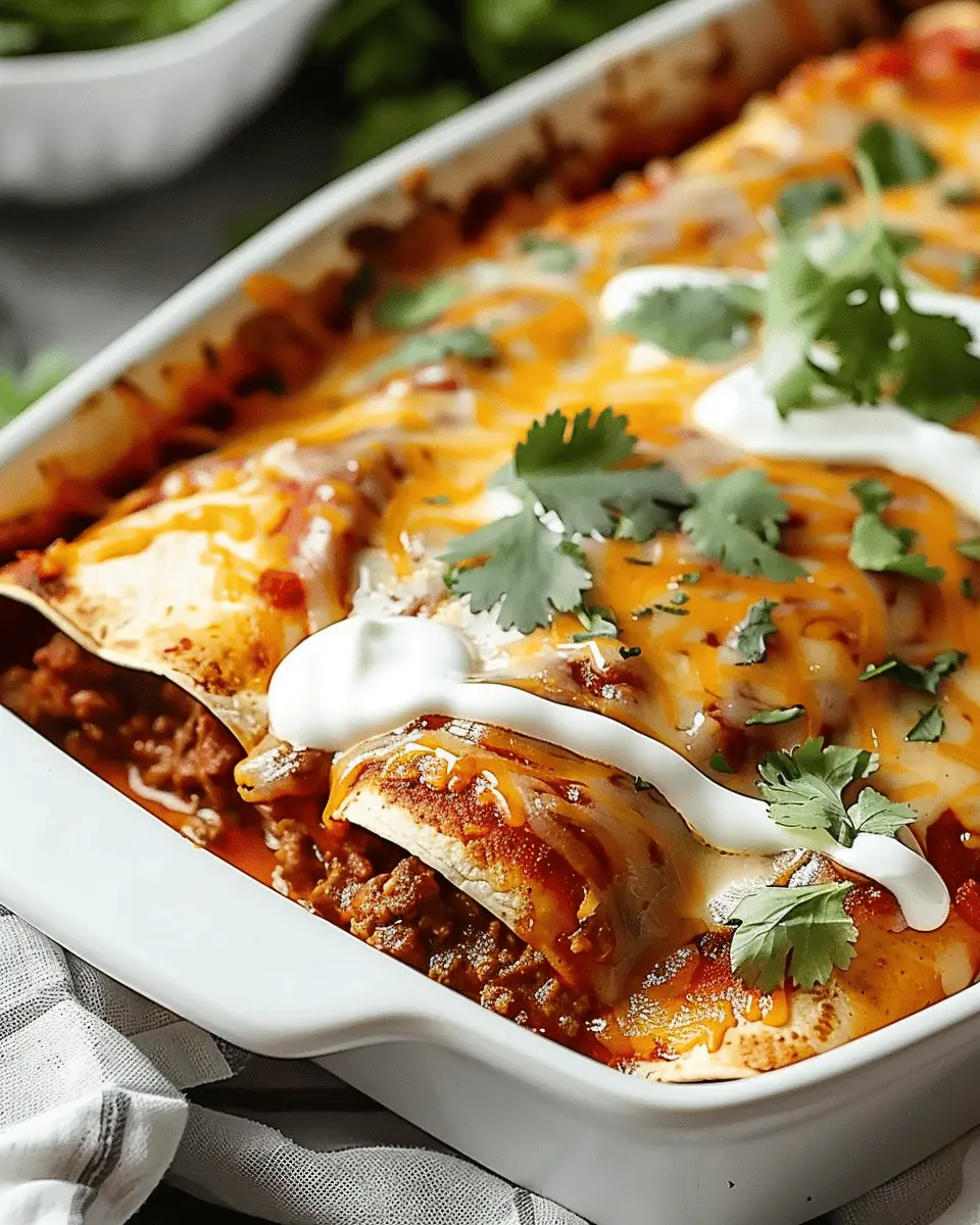 Easy Ground Beef Enchiladas: A Quick and Delicious Family Favorite