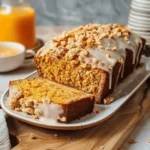 Florida Orange Juice Pumpkin Bread with Streusel and Orange Glaze