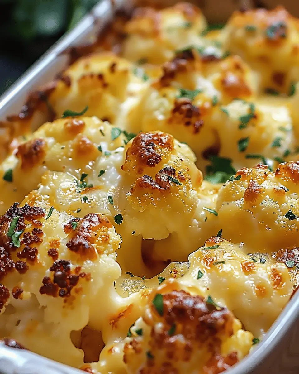 Baked Cheddar Cauliflower: A Cheesy Delight for Comfort Lovers