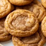 Chewy Pumpkin Snickerdoodle Cookies
