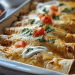 38g Protein Chicken Enchiladas with Dreamy White Sauce