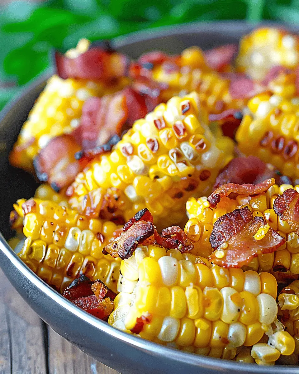 Fresh Corn and Turkey Bacon Side Dish: A Delightful Twist