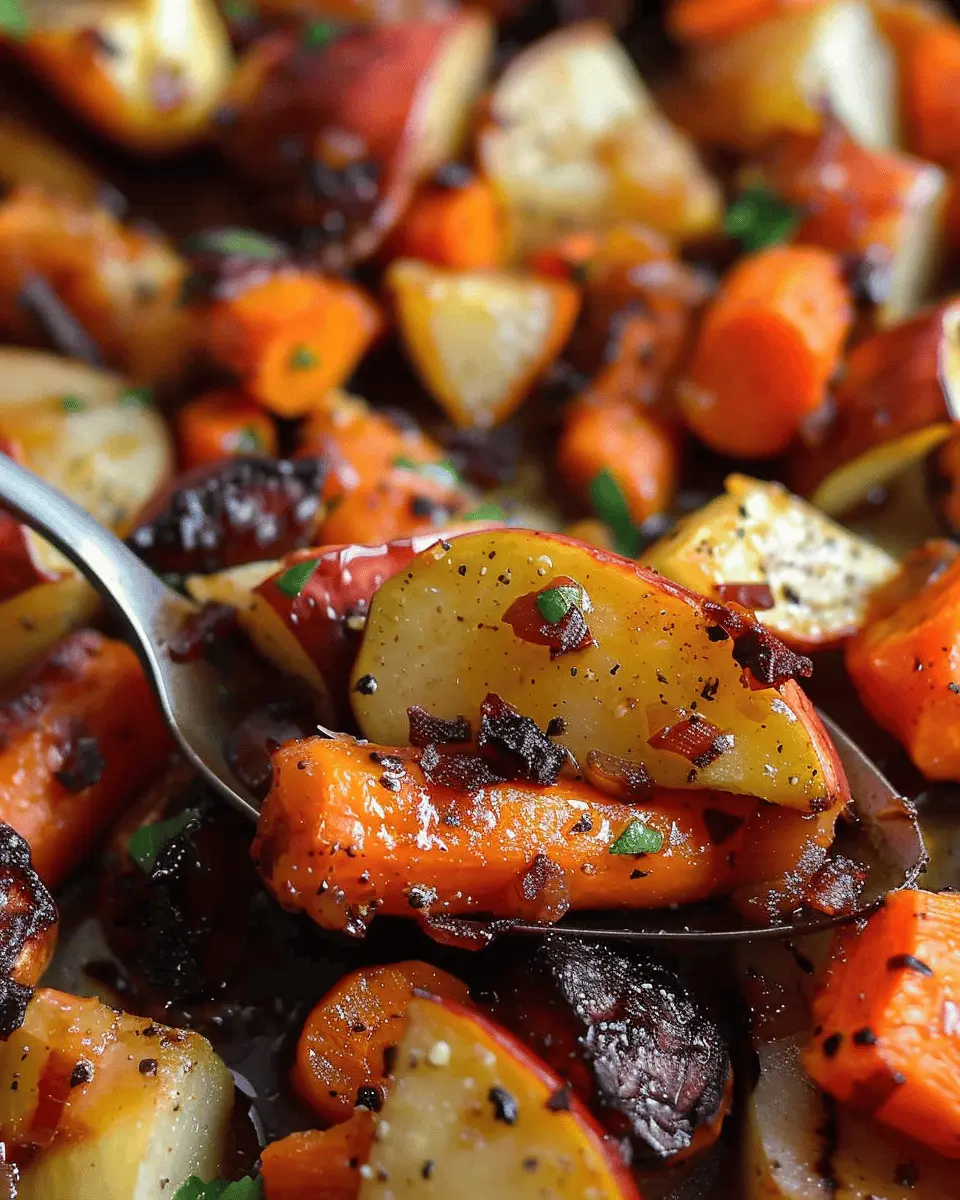 Maple Dijon Roasted Carrots and Apples: A Delightfully Easy Side Dish