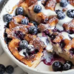 Overnight Blueberry French Toast Casserole