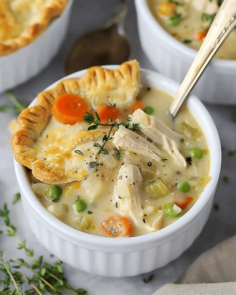Chicken Pot Pie Soup: A Cozy, Comforting Delight with Turkey Bacon