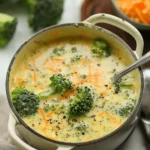 High Protein Broccoli Cheddar Soup