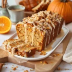 Florida Orange Juice Pumpkin Bread with Streusel and Orange Glaze