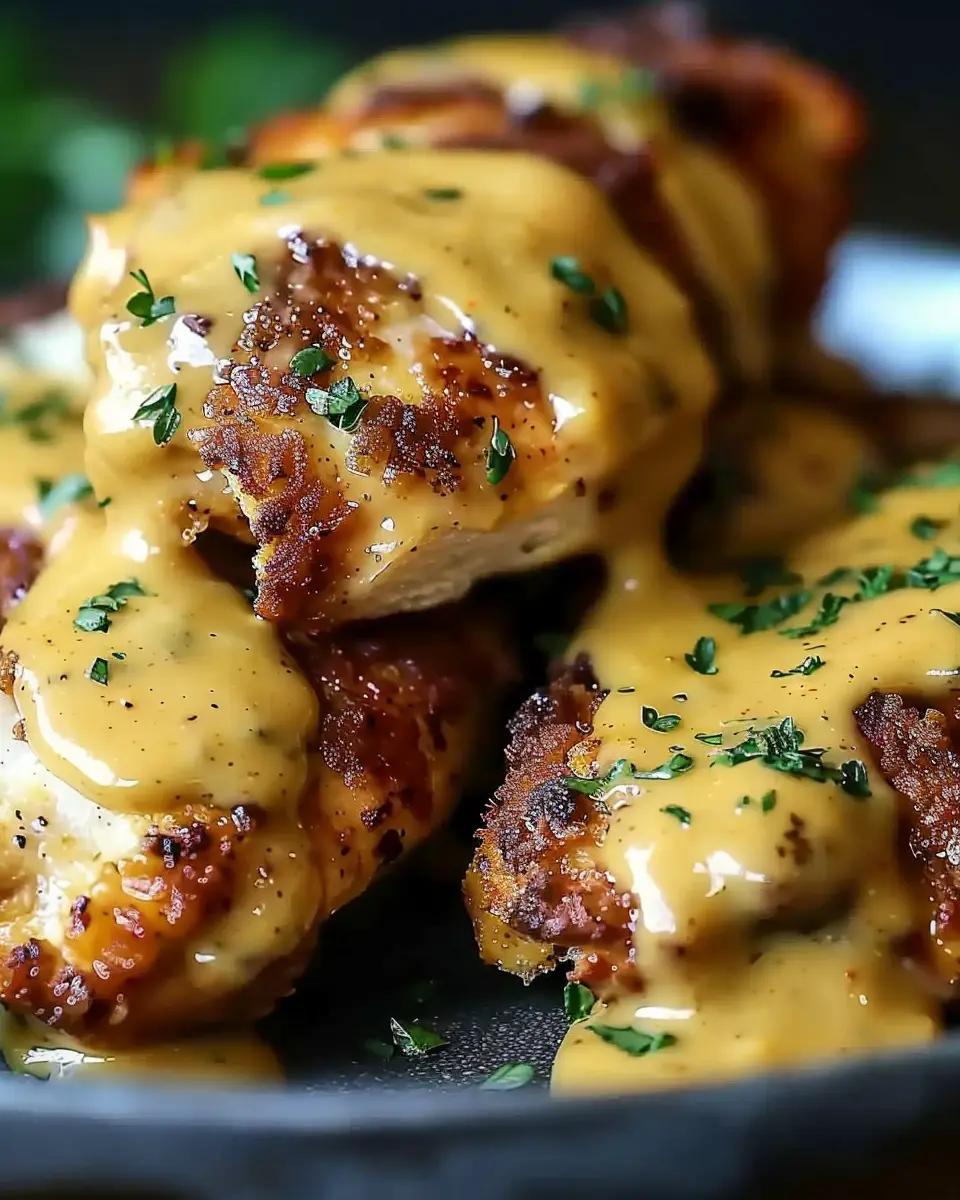 Pretzel Chicken with Mustard-Cheddar Sauce: The Best Homemade Delight