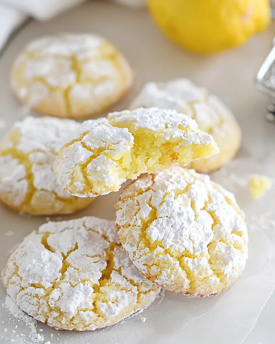 Lemon Crinkle Cookies: The Best Zesty Treat for Your Family