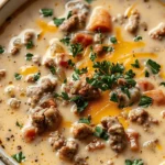 Crockpot Cheeseburger Soup