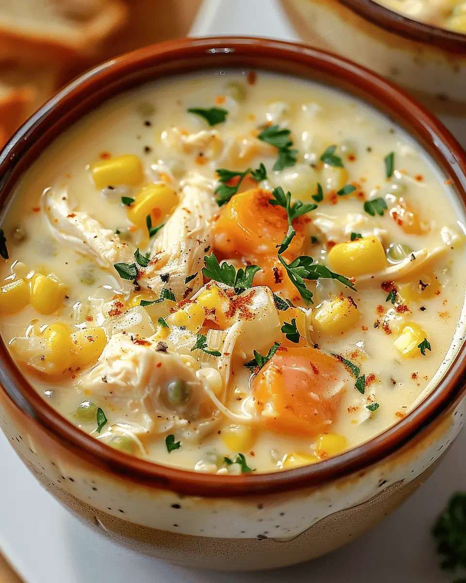 Crockpot Chicken Corn Chowder: Easy Comfort Food with Turkey Bacon