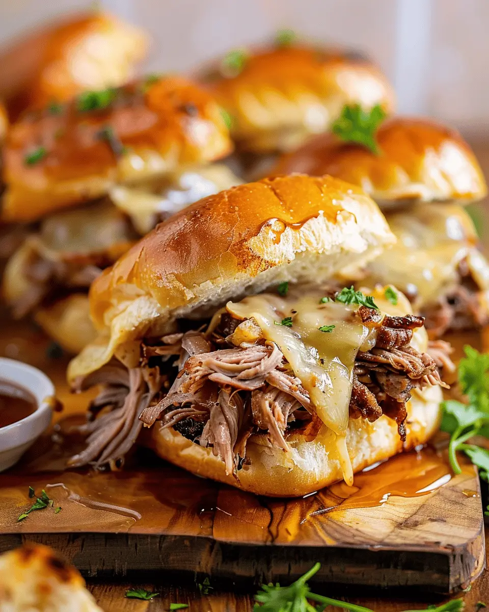 Easy French Dip Sliders Recipe: Indulge in Juicy Turkey Bacon and Beef Delight