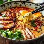 Fiery Chicken Ramen : A Comforting Noodle Bowl