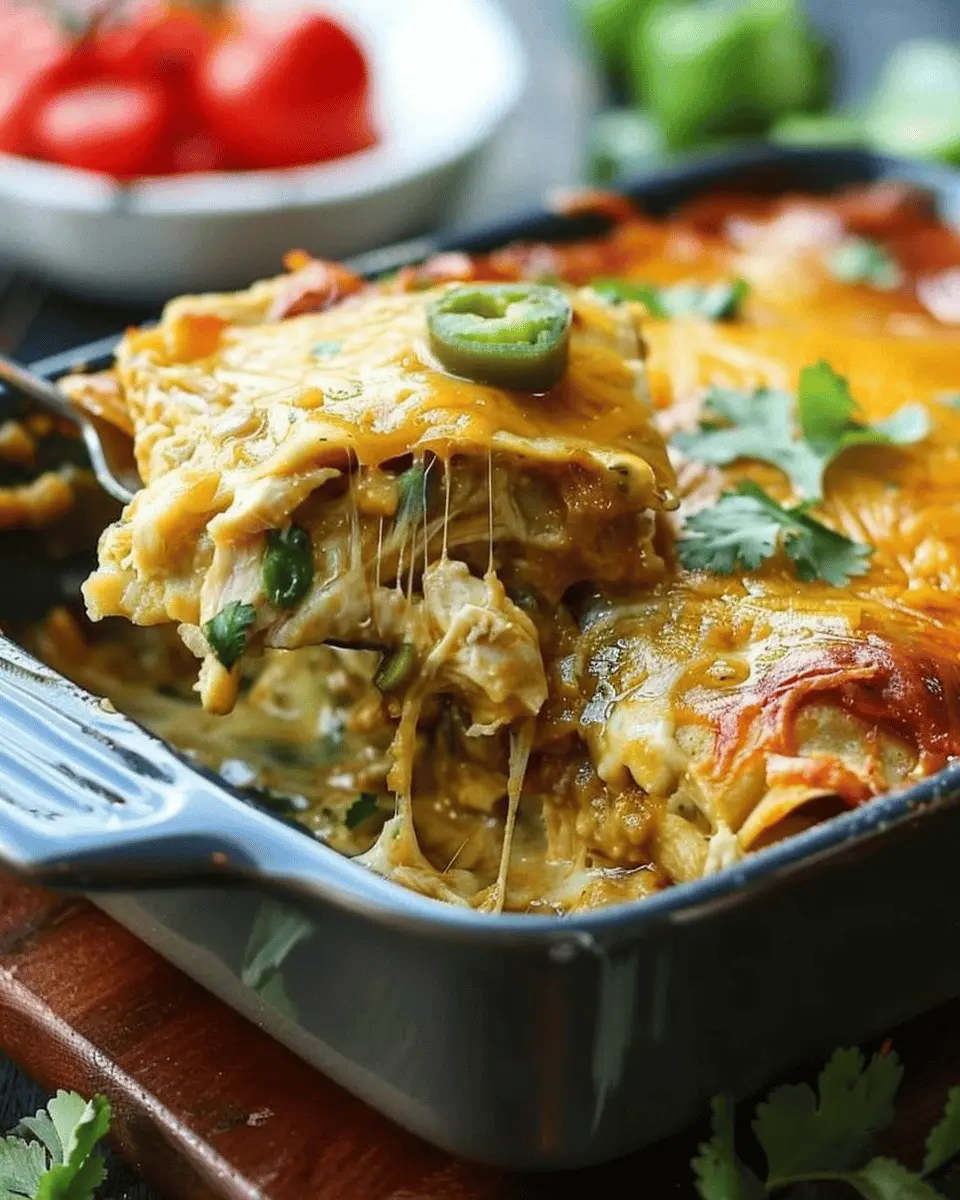 Green Chile Chicken Enchilada Casserole: A Family Favorite Delight