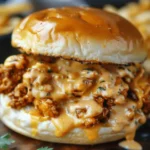 Cajun Chicken Sloppy Joes with Creamy Cheese Sauce