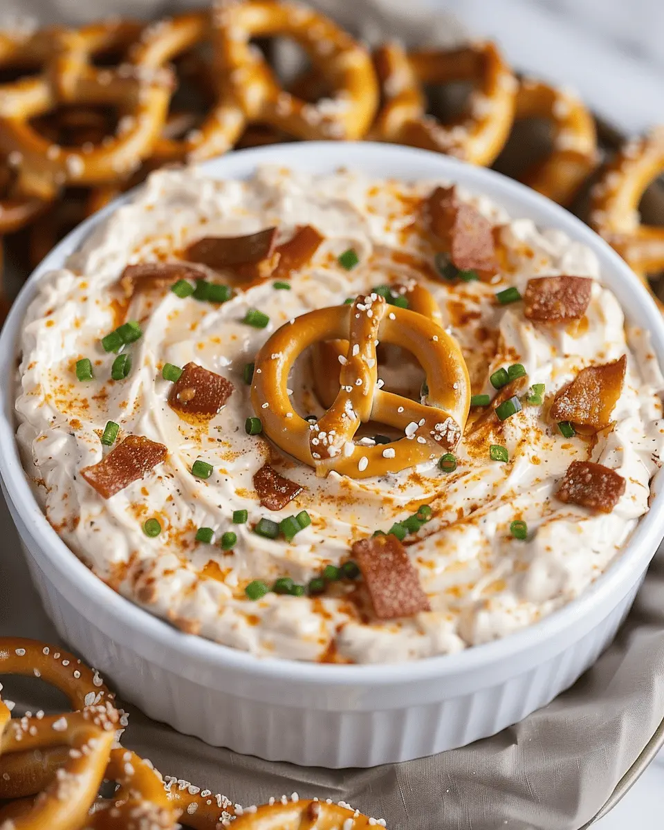 Omg Pretzel Dip Recipe: Indulgent Creamy Delight with Turkey Bacon