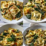 Ravioli with Artichokes, Capers, and Spinach Recipe