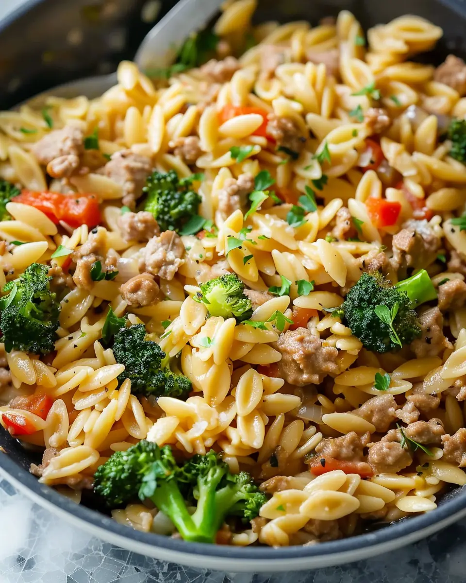 Quick Ground Turkey Orzo Recipe: A Healthy Family Favorite