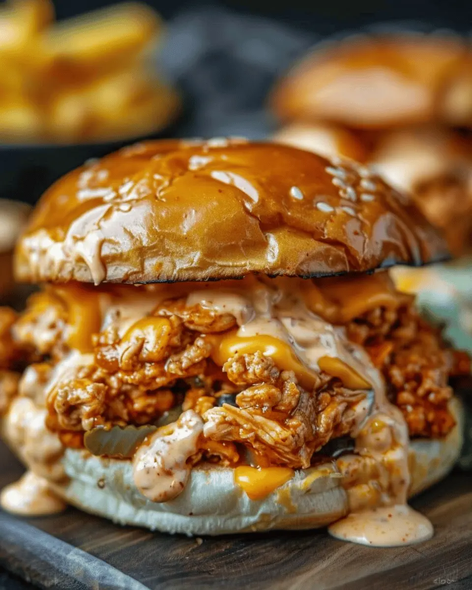Cajun Chicken Sloppy Joes with Creamy Cheese Sauce: A Juicy Twist