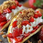 Strawberry Crunch Cheesecake Tacos