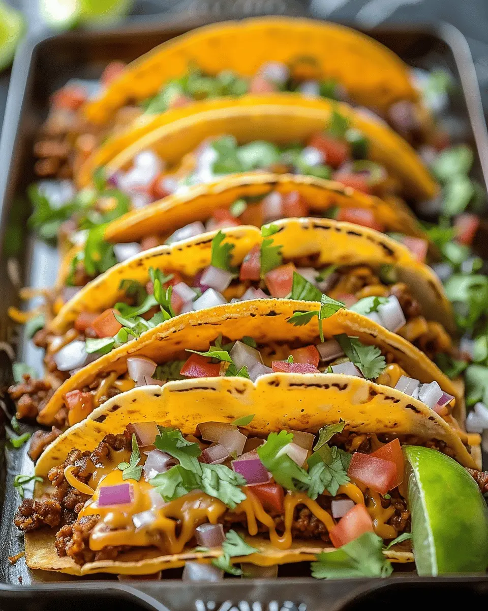 Oven Baked Cheesy Tacos: Crispy & Loaded Turkey Bacon Delight