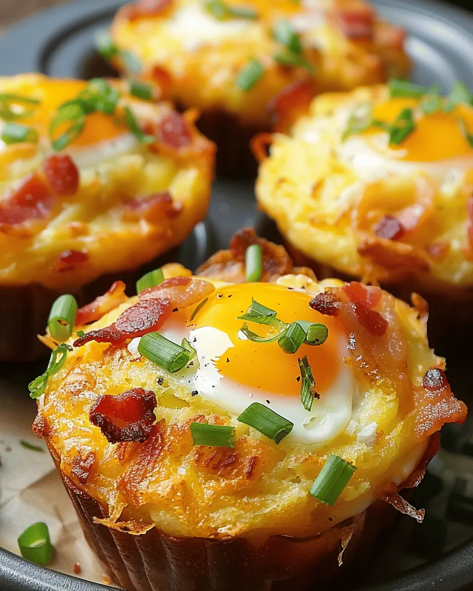 Loaded Turkey Bacon and Egg Hash Brown Muffins: Easy & Delicious