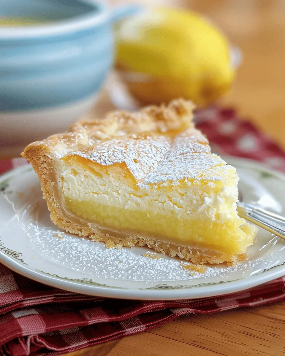 Lemon Sponge Pie: The Best Recipe for a Light, Fresh Dessert