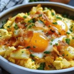 Cheesy Potato Egg Scramble