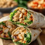 Thai Peanut Chicken Wraps