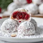 Raspberry Almond Snowball Cookies Delightful Easy Recipe