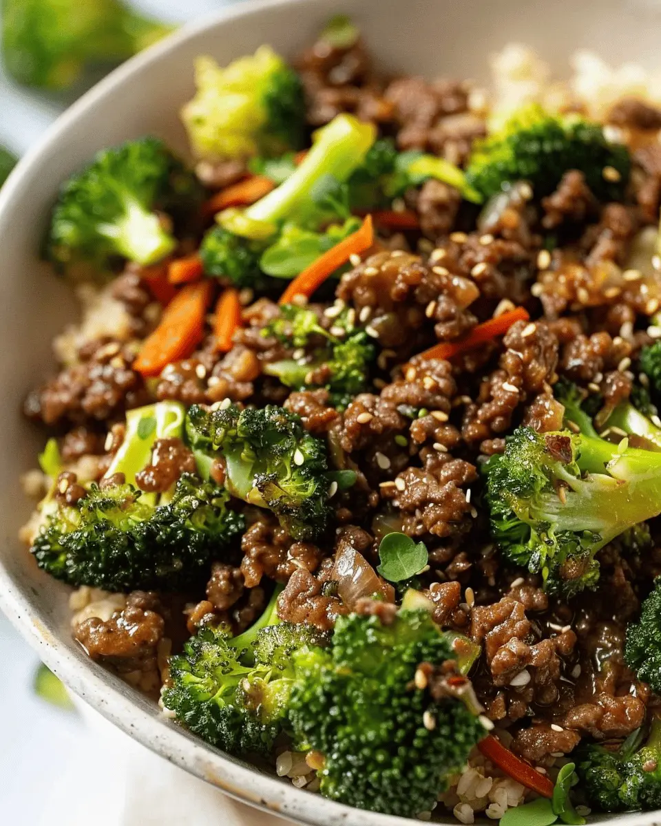 Ground Beef and Broccoli: A Quick and Easy Comfort Dish