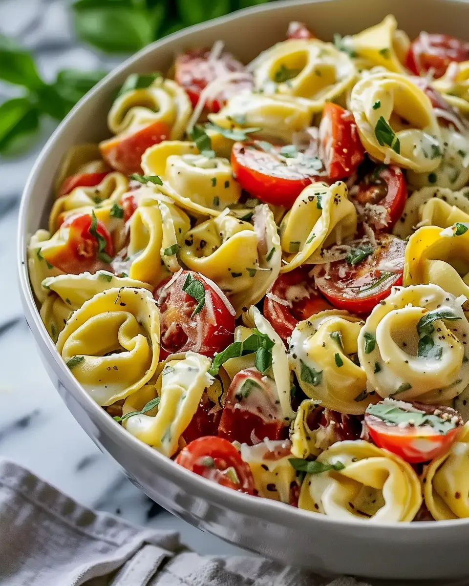 Fresh Grinder Tortellini Salad: A Refreshing Twist with Turkey Bacon and Chicken Ham