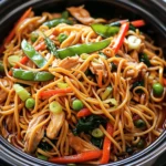 Crockpot Chicken Lo Mein