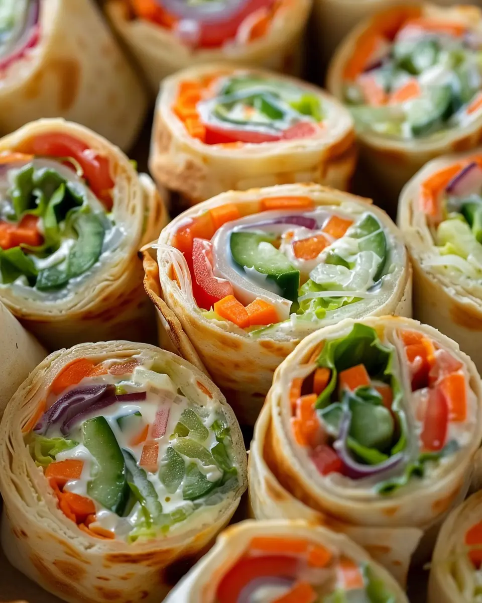 Fresh Vegetable Tortilla Roll Ups: Easy, Flavorful & Healthy Bites