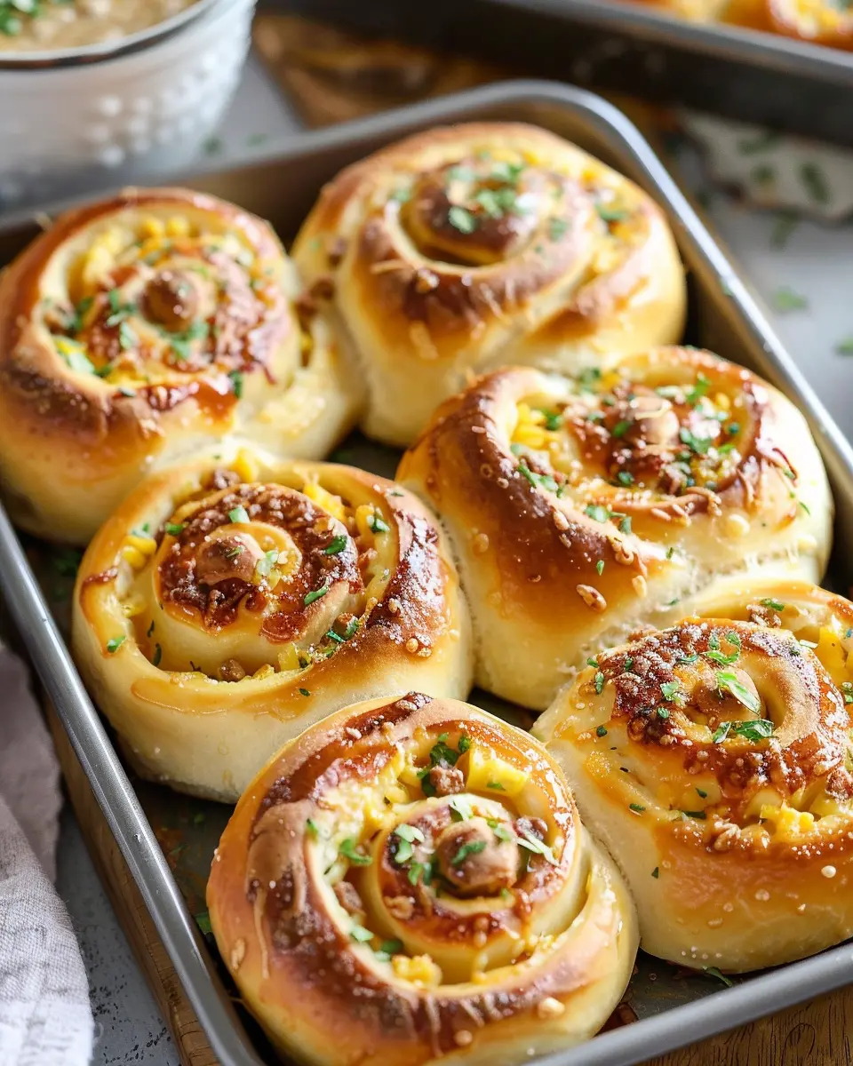 Breakfast Rolls: Easy Turkey Bacon and Chicken Ham Delights