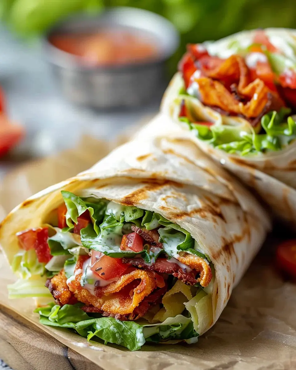 Gourmet BLT Wraps with Secret Sauce: A Juicy Twist on Tradition