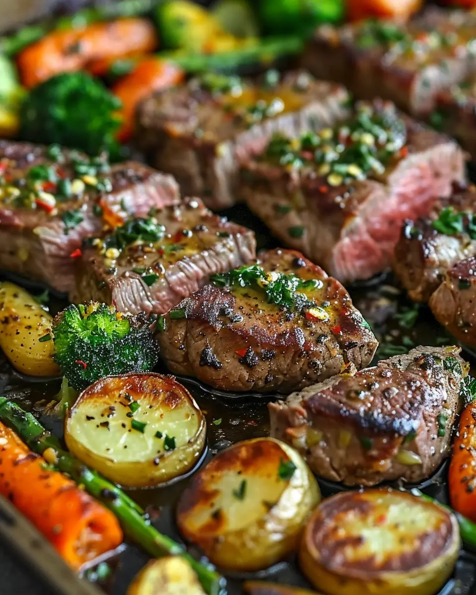 Sheet Pan Garlic Butter Steak and Veggies Made Easy for Everyone