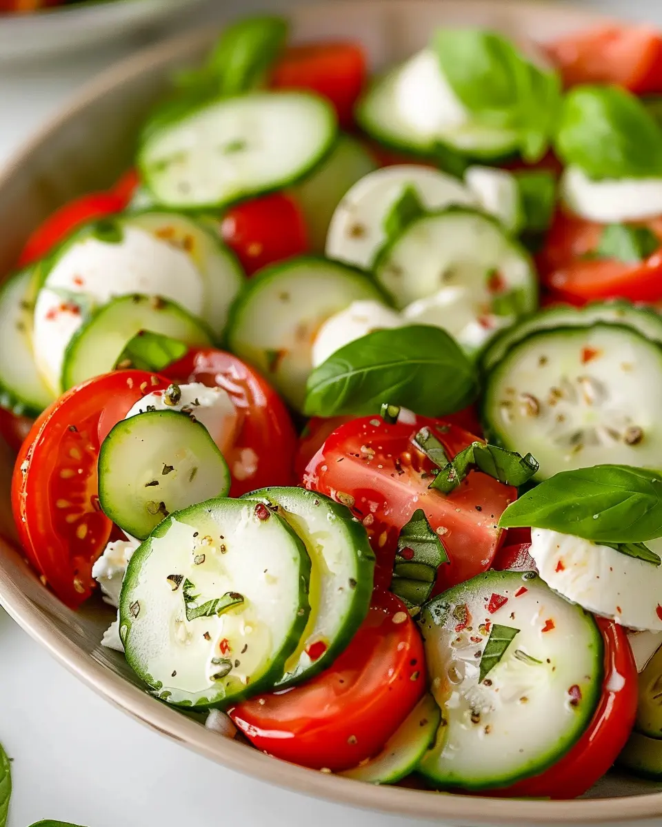 Fresh Cucumber Caprese Salad: A Refreshing Twist for Summer
