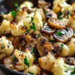 Garlic Cauliflower Mushroom Skillet: Quick & Delicious Dish