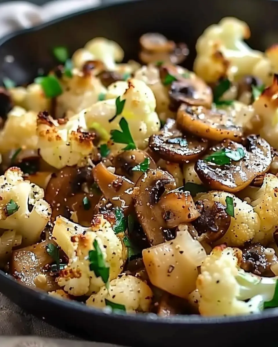 Garlic Cauliflower Mushroom Skillet: Easy &amp; Delicious Recipe