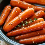 Amazing Slow Cooker Maple & Brown Sugar Glazed Carrot Recipe