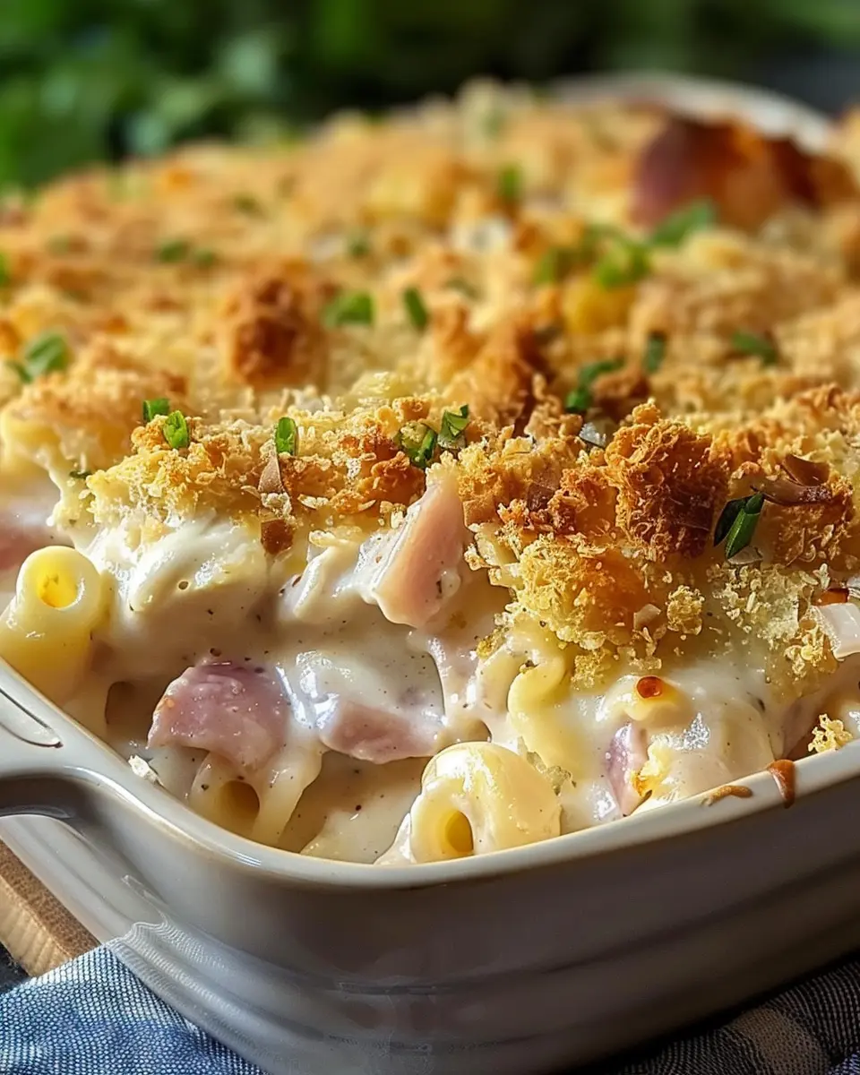 Chicken Cordon Bleu Casserole: Easy Turkey Bacon &amp; Chicken Ham Delight