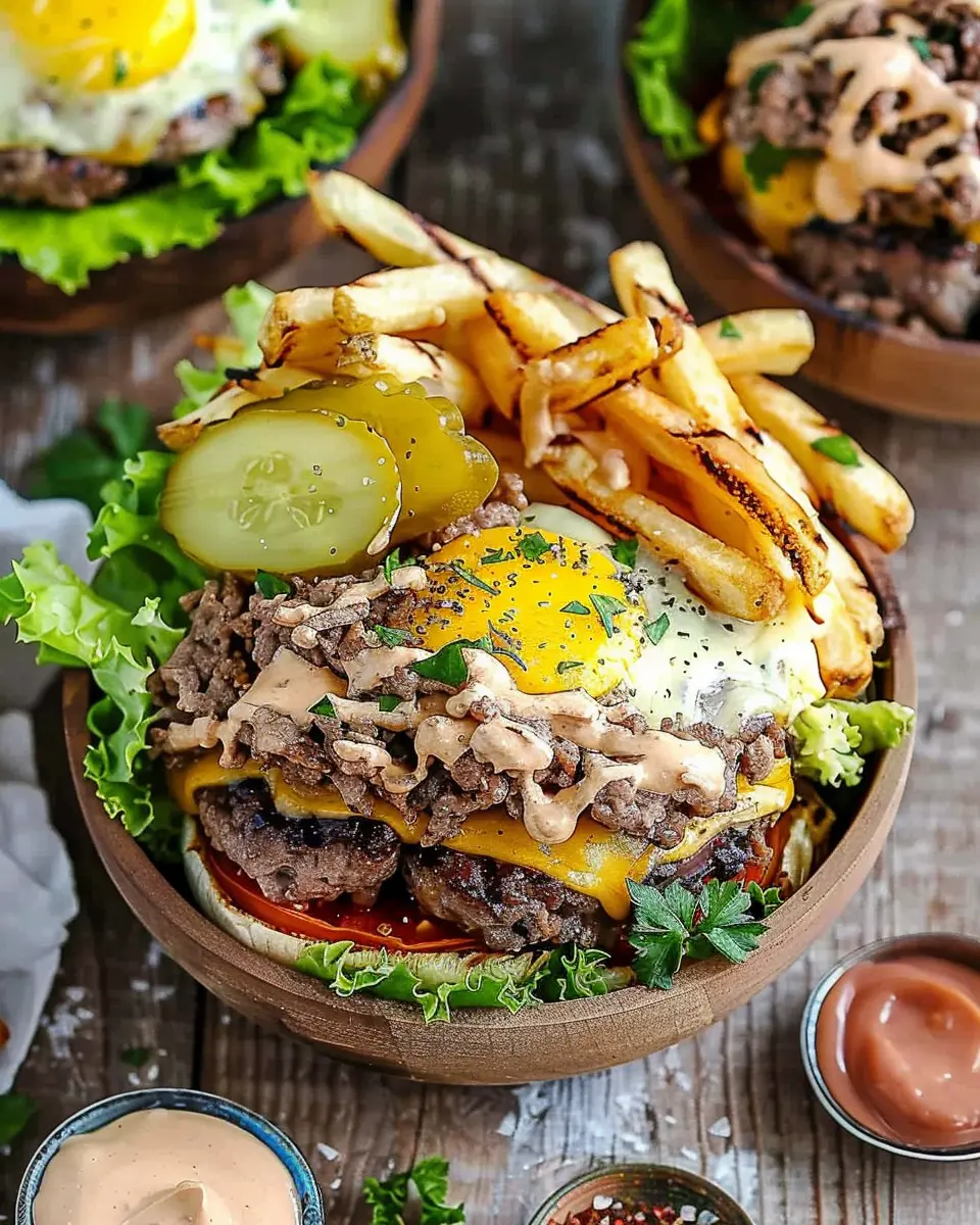 Burger bowls: Indulgent turkey bacon and chicken ham delight