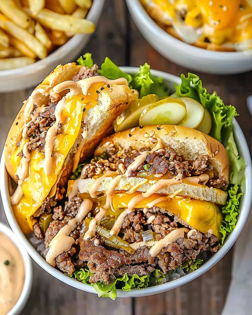 Burger bowls: Indulgent and Easy Meal for Homemade Comfort