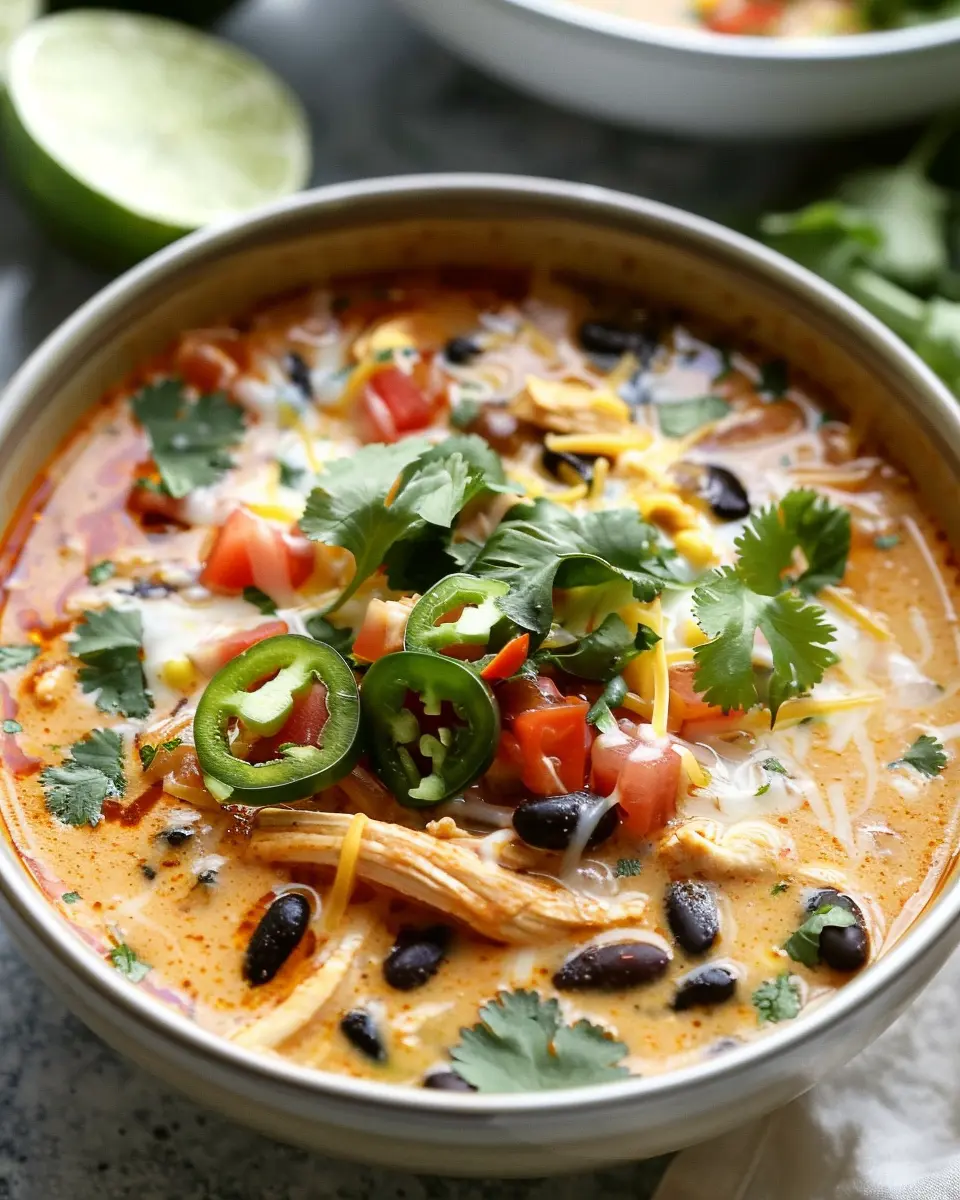 Creamy Chicken Enchilada Soup to Save Dinner Tonight Delightfully