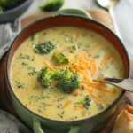 High Protein Broccoli Cheddar Soup